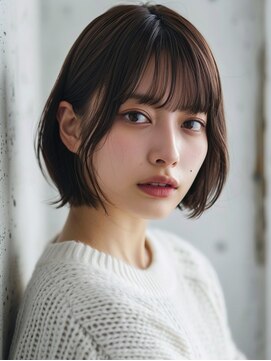 クート 東川口(ku-to) ナチュラルボブ×シースルーバング×東川口