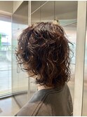 くるくるパーマのショートウルフ◆大人可愛いイメチェン
