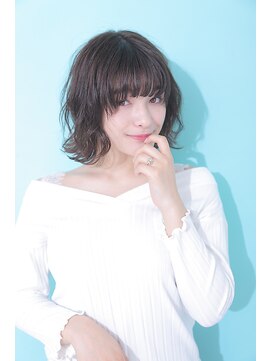 ジーナ 梅田(Zina) Ｚｉｎａ.大人かわいいジェンダーレスゆるふわボブ