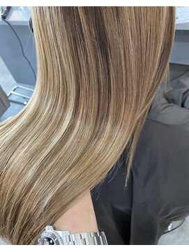 ジーナ 博多(Zina) 【Zina】かきあげ/Aラインボブ/マロンベージュ/20代30代40代