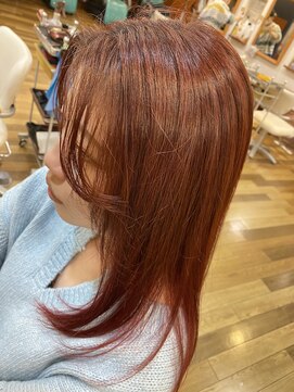 ルアージュ 調布店 薄め前髪×ロング[ハイライトカラー/髪質改善//調布]