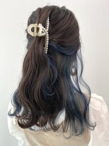 アライブ キチジョウジ(ALIVE Kichijoji)&nbsp;韓国風インナーカラー/イヤリングカラー×ブルーカラー