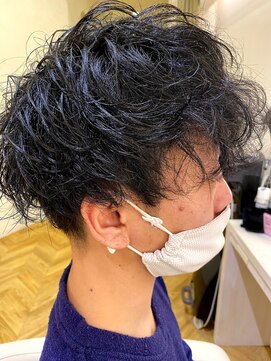 ウィル 京橋店(WiLL) 20代30代40代★韓国風２ブロックマッシュ無造作パーマ