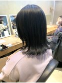 #isghair 切りっぱなしミディ