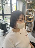 切りっぱなし丸みボブ