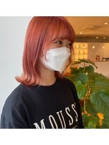 ルッツ(Lutz. hair design) salmon　pink