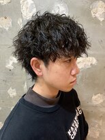 アカ(ACA)&nbsp;ツイストスパイラルパーマツイストパーマメンズマッシュ札幌大通