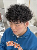 波巻きスパイラルパーマニュアンスパーマツイストパーマ刈り上げ