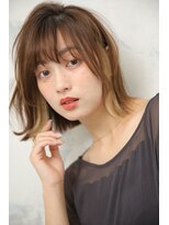 レブラン(r'e blanc)&nbsp;インナーカラー×切りっぱなしボブ☆