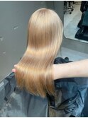 外国人風抜きっぱなしブロンドカラー[町田/町田駅/髪質改善]
