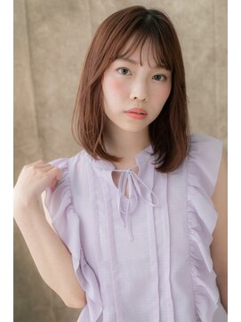 カバーヘア ブリス 上尾西口店(COVER HAIR bliss) カーキベージュエアーストレートセミディ309X上尾20代30代40代