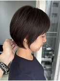 ◎大人ショートボブ丸みショートカットマッシュショート前髪あり