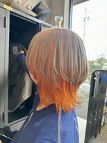 アチーブリス(achieve Liss)&nbsp;#デザインカラーインナーカラーオレンジベージュ ハイトーン