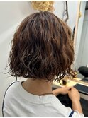 ボブパーマスパイラルパーマプードルパーマレディース奥東 巧真