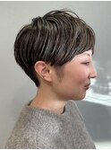 2ブロックマッシュショート/マッシュ/ショート