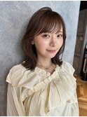 メルティカラーフェミニンロング似合わせカット
