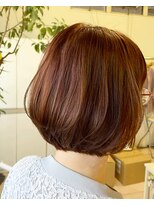 ラピッシュ 二和向台店&nbsp;ふんわりボブ×ピンクブラウン