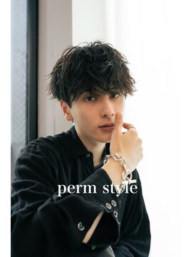 シャドウパーマ　メンズ　メンズパーマ