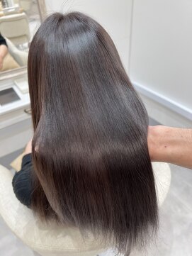 バレル 天王寺阿倍野店(Barrel) ハイライトダブルカラーイルミナカラー縮毛矯正髪質改善