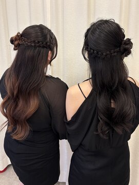 ボタン ハカタ(VOTAN hakata) 【votan sanae】くるみちゃんヘア/ハーフアップ/お団子アレンジ