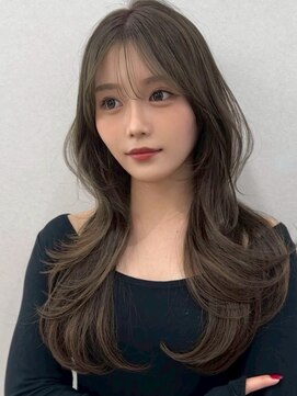 コア銀座メゾン(COA GINZA Maison) 髪質改善レイヤーカット前髪カット顔周りレイヤー暗めカラー銀座