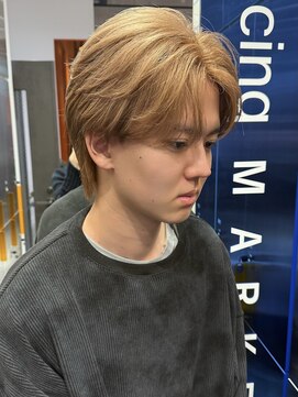 サンクマーケット 渋谷(cinq MARKET) ヘーゼルベージュミルクティーベージュアッシュベージュメンズ