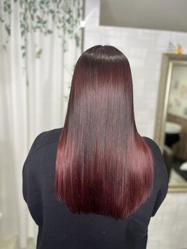 リトル(Re:tle) 【河野有希】ブリーチやめかけにも◎高発色レッドグラデーション