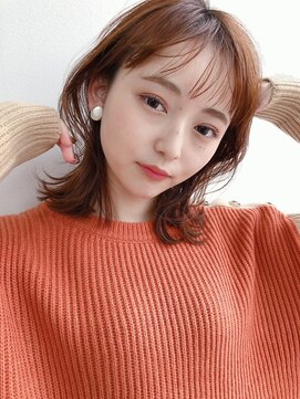 ケーツー エソラ池袋店(K-two) シースルーバング*くびれヘア*ミディアムヘア*30代40代50代*丸顔