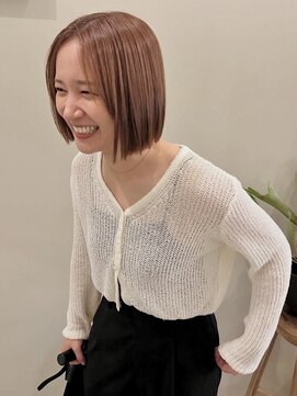 ヌース(NOUS) レイヤーカット/顔まわりカット/ミニボブ/大人ボブ/薬院今泉