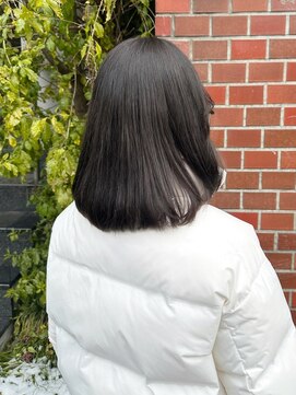 サロンドバン 恵比寿 赤みを抑えて◎オリーブベージュ×ミディアムレイヤー