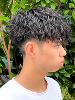 エルマーク 松山(L-MARK)&nbsp;波巻きスパイラル/men's/フェザーパーマ/メンズパーマ/学割