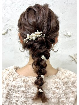 メカマハロジャミング(Me Ka Mahalo Jammming) 編みおろし/ヘアセット/ヘアアレンジ