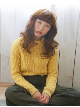 ギャレット 新宿店(Garret) 外国人風xバングxウエーブStyle/20代30代40代50代60代