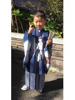 ヘアーアンドメイクボーノ(Hair & Make Buono)&nbsp;五歳　七五三袴　着付け