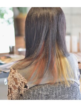 ルルアンドロロ(Lulu&Lolo) 【ティントバー】インナーカラー　オレンジ・黄色