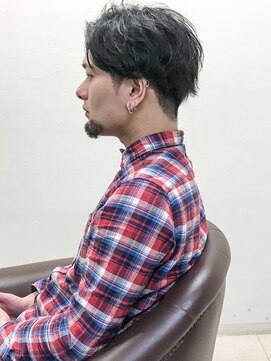 アンルポン(un.le.pont) [m]かき上げヘアコンマヘアトランクスヘアアップバング