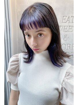 クーエフー(coo et fuu) 前髪は眉上のショートバングの外ハネミディアム♪藤沢