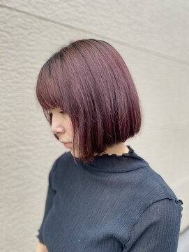 ブラーノ(Burano) ボブ×甘すぎないピンクカラー