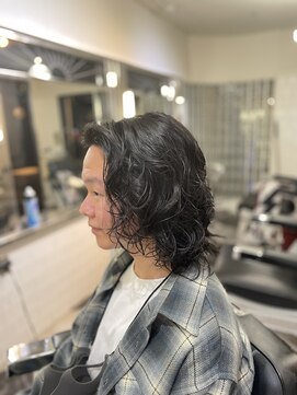 メリケンバーバーショップ フクオカ(MERICAN BARBERSHOP FUK) グランジスパイラルパーマ