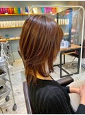 ハイライト/モテ髪カタログ/小顔/大人可愛い/ひし形