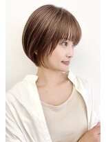 小顔似合わせカット×丸みショートボブ【瀧上丈司】