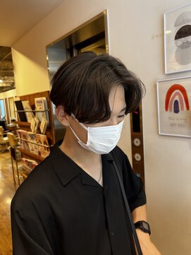 エクリ 麻布十番(equri) ニュアンスパーマセンターパート