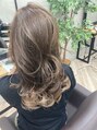 オーブヘアー ケイス 長崎中町店(AUBE HAIR keis)&nbsp;ハイライトを入れる事で透明感UPします☆大きく巻いて(^з^)-☆