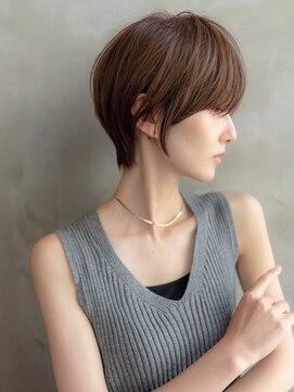 イオ 本厚木(io) 大人かわいい似合わせカットショートヘアシースルーバング小顔