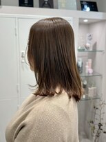 シュク 高円寺(SYUK)&nbsp;加藤【高円寺】シナモンベージュ/透明感カラー/外ハネミディアム