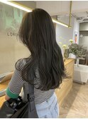 透明感髪質改善ベージュダブルカラーミルクティーグレージュ