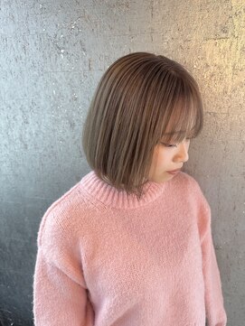 リム(RIM.) [ハイトーン/ミルクティーベージュ/切りっぱなしボブ]