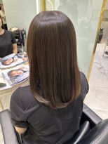 六本木美容室 白金店&nbsp;20代30代40代 赤み消し艶オリーブグレージュ