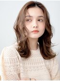 20代30代40代大人可愛いゆるふわ愛されくすみブラウンワンカラー