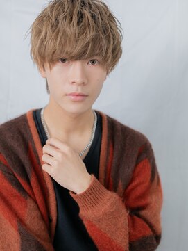 メンズヘア ビーセカンド 草加店(MENS HAIR B-2) ハイトーンカラーダウンパーマショートd草加